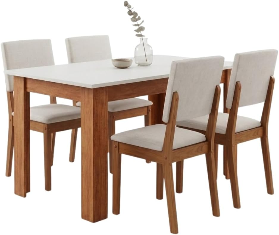 Mesa de jantar com quatro cadeiras